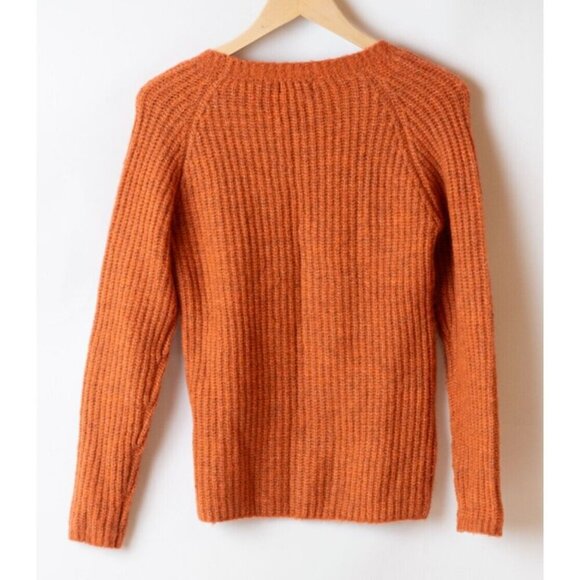 GOA Sweater Women's Size S/P Orange Fall Winter Sweater Halloween Cozy - Picture 4 of 6